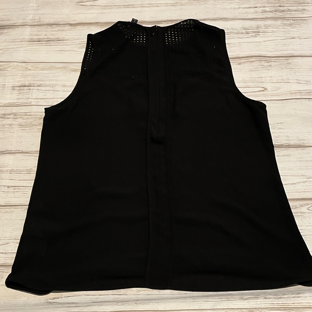 Banana Republic Black Textured Blouse